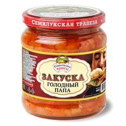 Закуска овощная Голодный папа 460г Семилукская трапеза - фото 20063