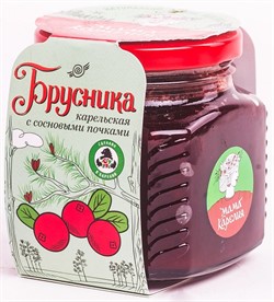 Варенье брусника Карельская с сосновой почкой Мама Карелия 250г - фото 20533