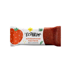 Пастила Eco hrum без сахара, клубника 20 грамм - фото 20574