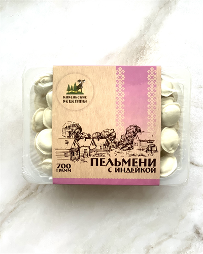 Пельмени Карельские рецепты из мяса индейки 700г - фото 21087