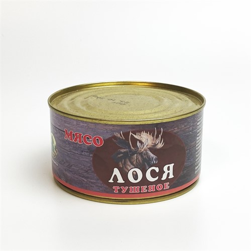 Мясо Лося тушеное ж/б 325г - фото 21176