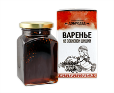 Варенье Добродед из сосновых шишек баночка 300г с магнитом - фото 21196