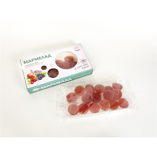 Мармелад Таежный Сбор из карельских ягод и трав 150 гр - фото 21307