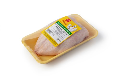 Грудка цыпленка-бройлера с кожей "От Стрелы" в лотке - фото 21609