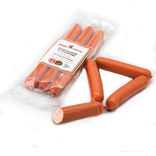 Сосиски Рубленые с сыром 390г Аркадия - фото 21799