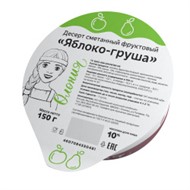 Десерт сметанный фруктовый (яблоко-груша) 150г БЗМЖ