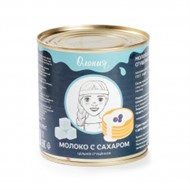 Молоко сгущ. цельное с сахаром 370г БЗМЖ Олония