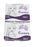 Творожная масса с изюмом 4.5% Олония фольга 200г БЗМЖ
