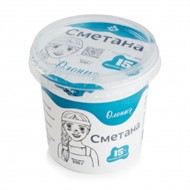 Сметана 15% Олония стакан 330г БЗМЖ