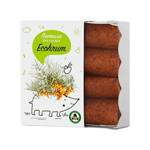 Пастила Eco hrum без сахара, облепиха 40 грамм