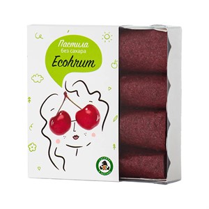 Пастила Eco hrum без сахара, вишня 40 грамм