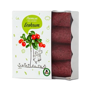 Пастила Eco hrum без сахара, брусника 40 грамм
