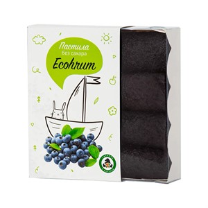 Пастила Eco hrum без сахара, черника 40 грамм