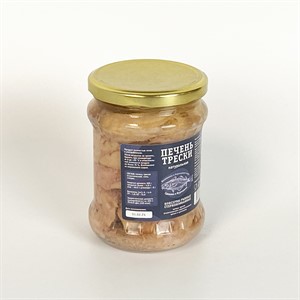Печень трески натуральная (куски) 500г Мурманск