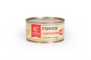 Горох с копченостями  ж/б 325 г Котлас